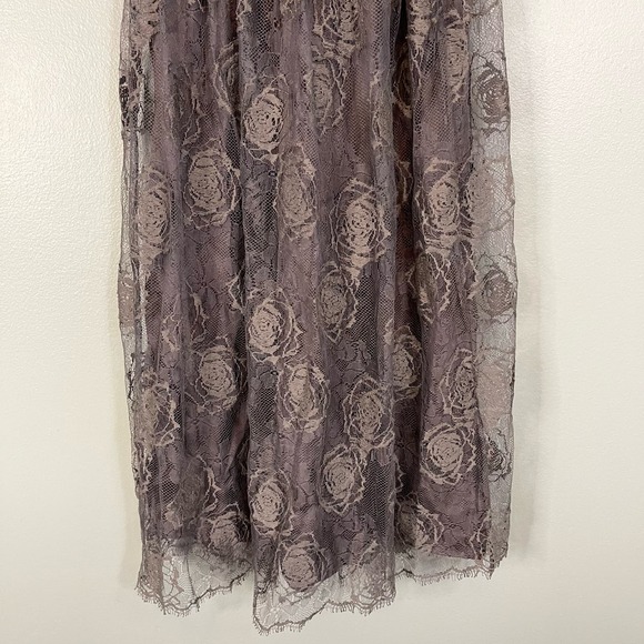 ROBERT RODRIGUEZ Lace Dress Womens M Lined Silk Mini Granite Emerald Green USA - Picture 7 of 11